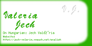 valeria jech business card